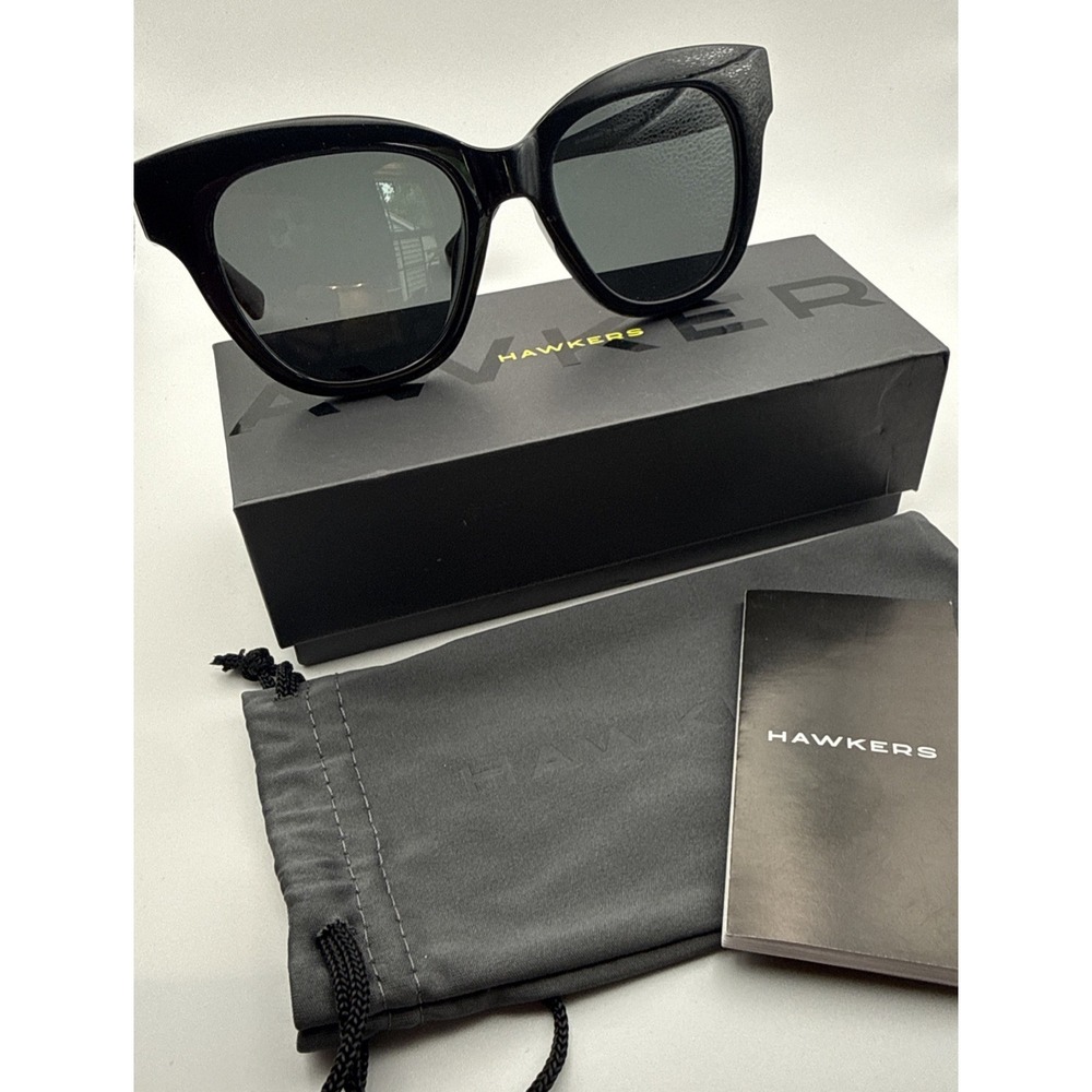 Hawkers Audrey Neuve NEW Thick Black Lightweight  Sunglasses -box & travel case